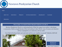 Tablet Screenshot of newtownpres.org